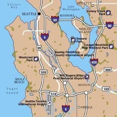 Seattle airports map